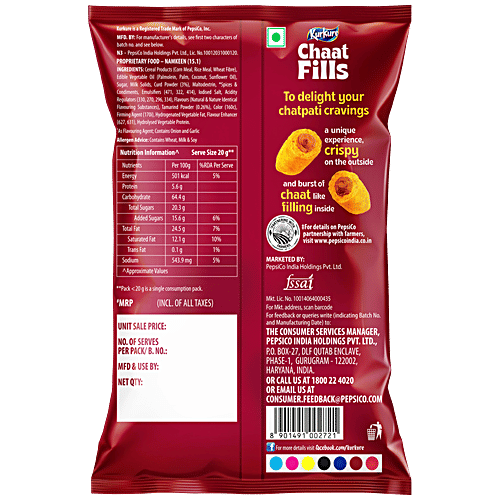 Kurkure Chaat Fills - Papdi Chaat Twist, 40 g  