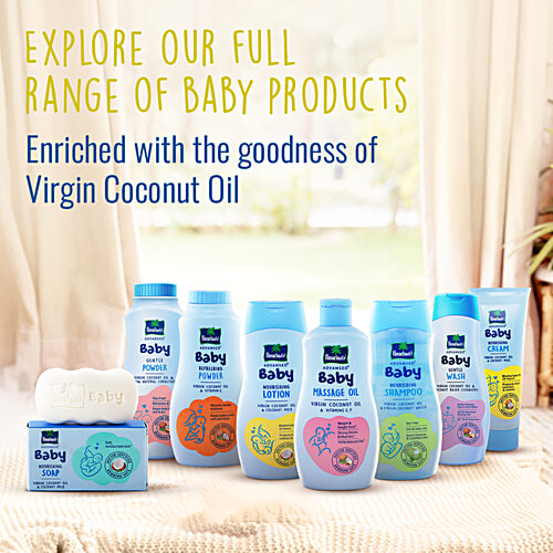 Parachute Advansed Baby Lotion For New Born Babies - Doctor Certified, Virgin Coconut Oil & Coconut Milk, Ph 5.5, 410 ml  Moisturises For 24 Hours, Protects From Redness & Rashes