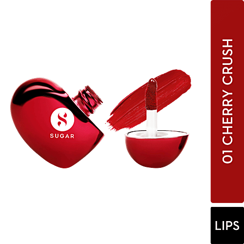 Sugar Cosmetics La La Love 18 Hour Liquid Lipstick, 5 ml 01 Cherry Crush Matte, Transfer Proof, Silky Smooth, Non Drying, Long Lasting, Cruelty Free, Vegan Product