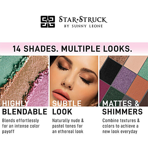 Star-Struck by Sunny Leone The Original Glam Eye Shadow Palette, 24.5 g  