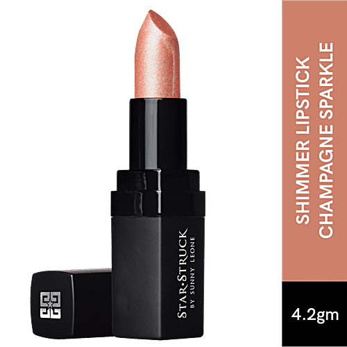 Star-Struck by Sunny Leone Intense Matte Lipstick, 4.2 g Champagne Sparkle Richly Pigmented, Smooth & creamy application, High colour pay off
