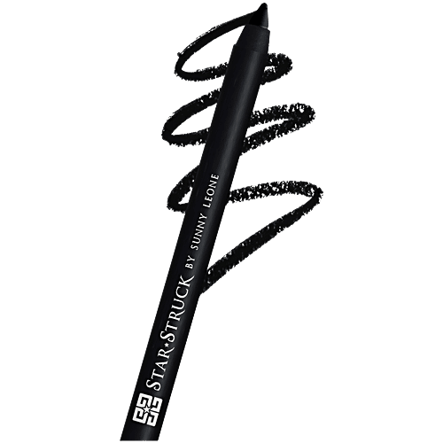 Star-Struck by Sunny Leone Kohl Eye Liner Pencil, 1.2 g Black Intense Colour Payoff, Water Resistant, Smudge Proog