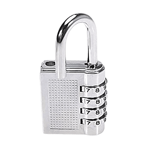 Creative Space Padlock 4 Digit Metal Resettable Combination Lock, 1 pc  
