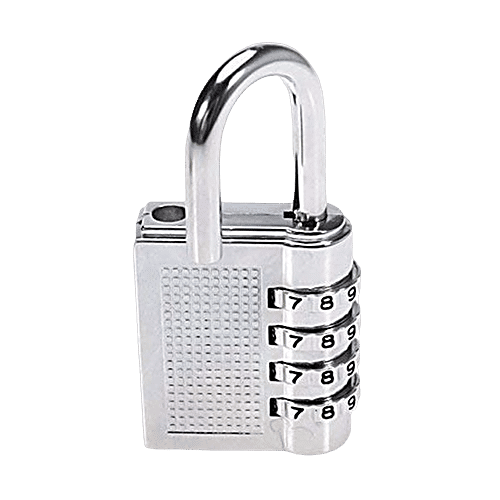 Creative Space Padlock 4 Digit Metal Resettable Combination Lock, 1 pc  