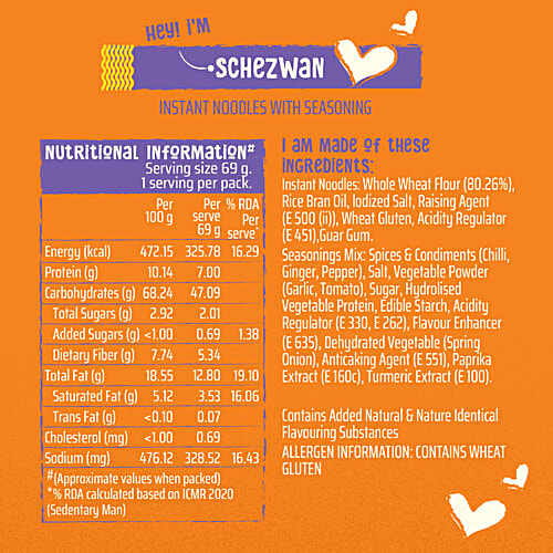 WickedGud Schezwan Instant Noodles, 69 g