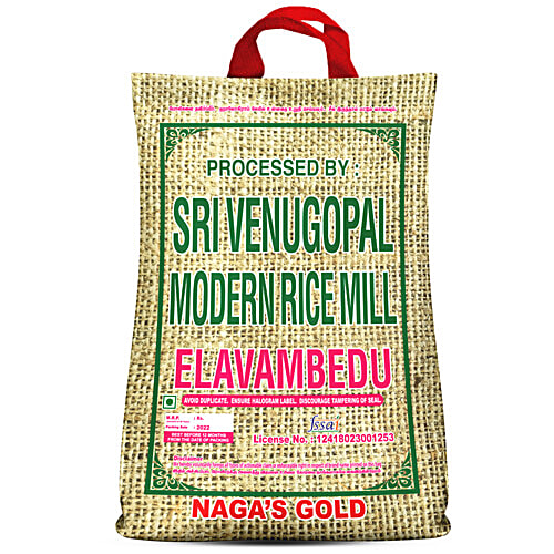 Naga's Gold Raw Rice, 5 kg Bag