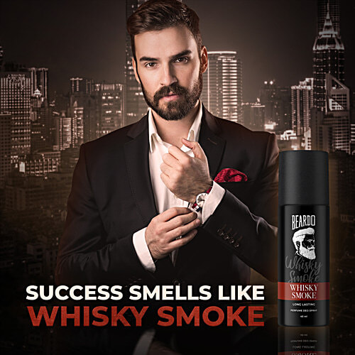 Beardo Whisky Smoke Perfume Deo Spray - For Men, 40 ml  Strong Perfume