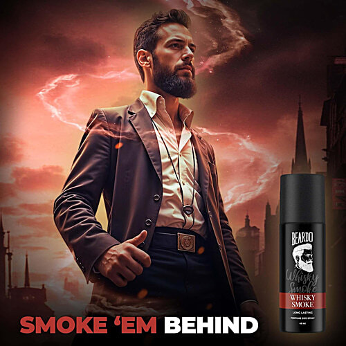 Beardo Whisky Smoke Perfume Deo Spray - For Men, 40 ml  Strong Perfume