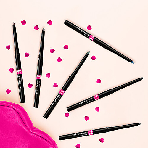 Elle 18 Eye Drama Kajal, 0.35 g Berry Blue Smudge Proof, Water Proof, Long Wear