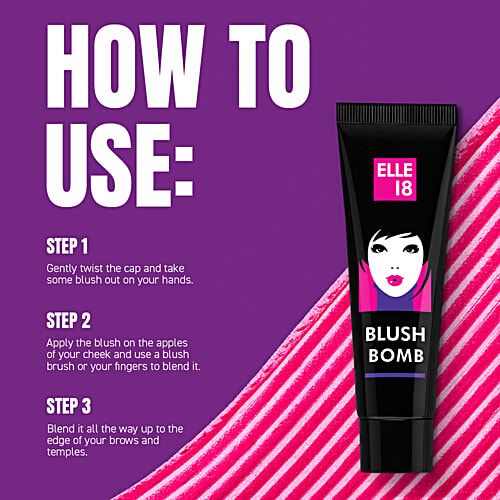 Elle 18 Blush Bomb, 9 ml 03 Red Shimmery Tint, Light Weight