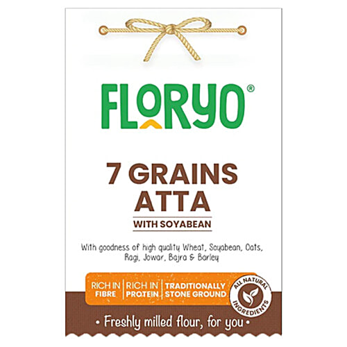 Floryo 7 Grains Atta - With Soyabean, 1 kg