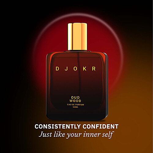 Djokr Oud Wood Perfume For Men - Eau De Parfum, Premium Luxury Long Lasting Fragrance Spray, 50 ml