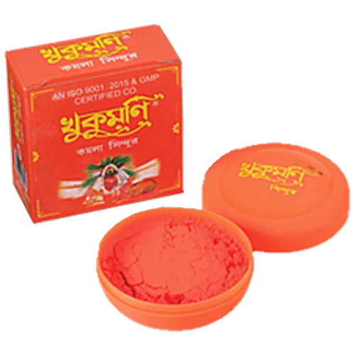 Khukumoni Dust Sindoor, 16 g Orange 