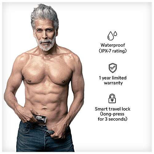 Zlade Ballistic Pro Full-Body Manscaping Trimmer with Ceramic Blades | Waterproof | Digital Display | Beard, Body, Bush, 430 g  