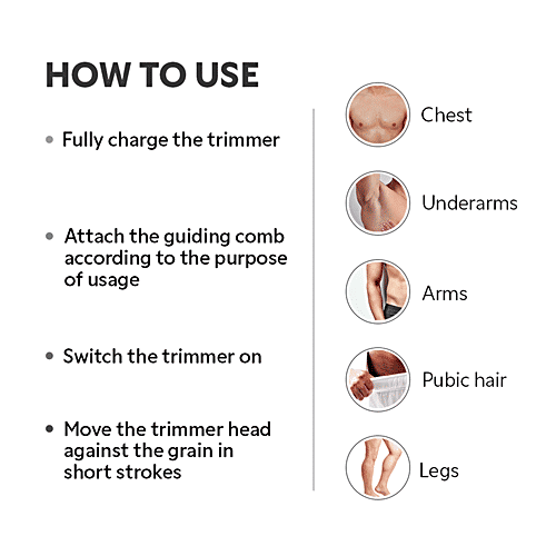 Zlade Ballistic Pro Full-Body Manscaping Trimmer with Ceramic Blades | Waterproof | Digital Display | Beard, Body, Bush, 430 g  