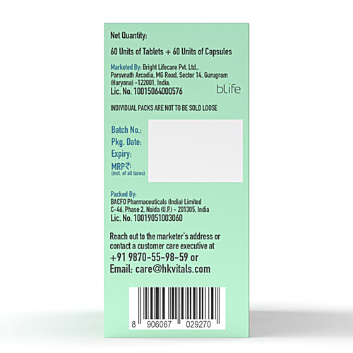 Healthkart HK Vitals Multivitamin Tablets & Fish Oil Capsules Combo For Women & Men, 120 pcs (60 + 60 pcs)