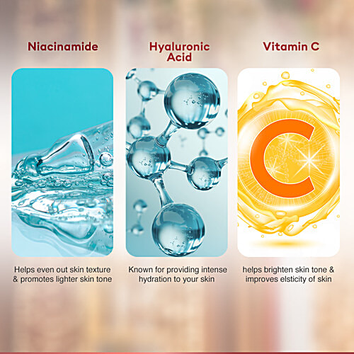 VLCC Bridal Glow Facial Kit Hyaluronic Acid, Niacinamide, Vitamin C & Tint Illuminators, 50 g  