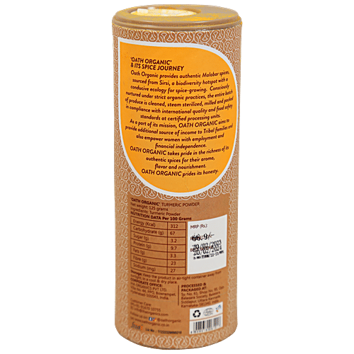 Oath Organic Turmeric Powder, 125 g