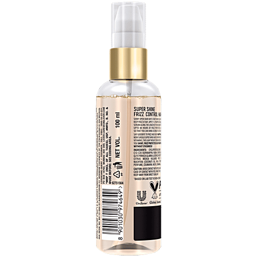 Sunsilk Super Shine Hair Serum, 100 ml  48h Frizz Control, Non Sticky Nourishment, With Vitamin E