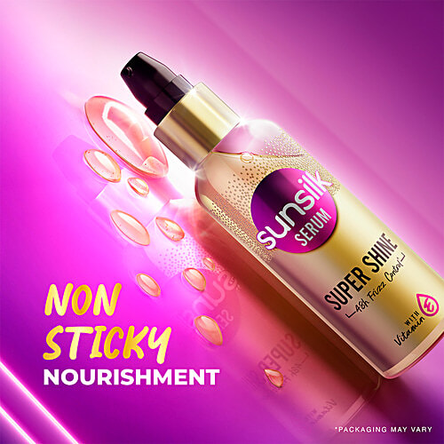 Sunsilk Super Shine Hair Serum, 100 ml  48h Frizz Control, Non Sticky Nourishment, With Vitamin E