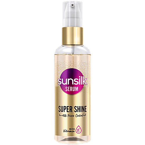Sunsilk Super Shine Hair Serum, 100 ml  48h Frizz Control, Non Sticky Nourishment, With Vitamin E