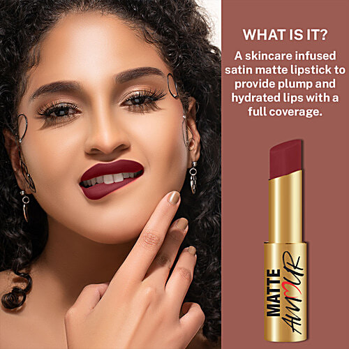 Jaquline USA Matte Amour Lipstick, 3.5 g Modern Love 12