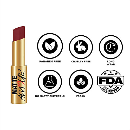 Jaquline USA Matte Amour Lipstick, 3.5 g Modern Love 12