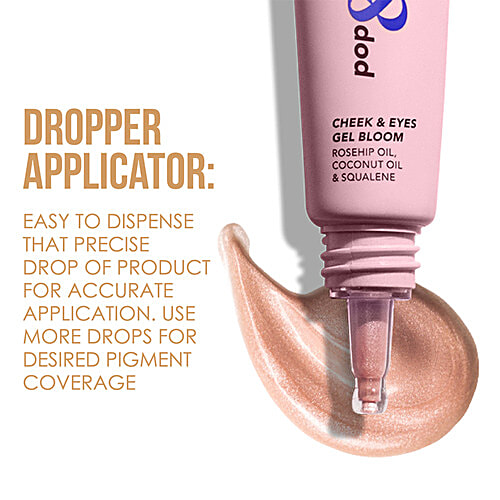 Blue Heaven Pop & Glow Cheek & Eyes Gel Bloom Highlighter, 12 ml Silver Pink 