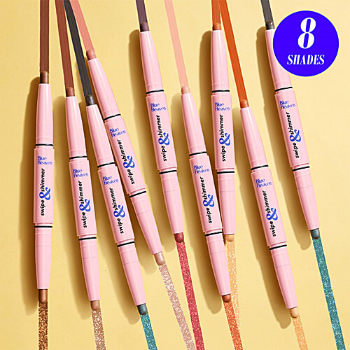 Blue Heaven Swipe & Shimmer Extreme Hold Eyeshadow Stick, 2.2 g Sweet Peach Smudge Proof, Infused With Primer