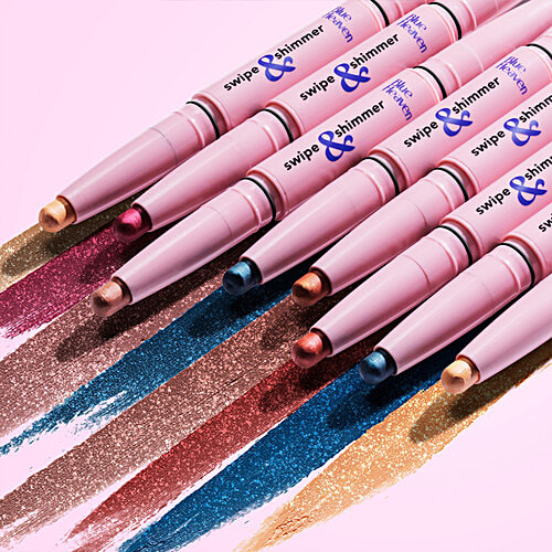 Blue Heaven Swipe & Shimmer Extreme Hold Eyeshadow Stick, 2.2 g Sweet Peach Smudge Proof, Infused With Primer