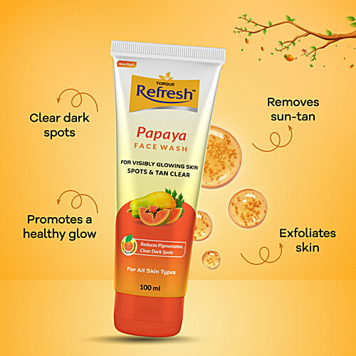 Torque Refresh Papaya Face Wash, 100 ml  