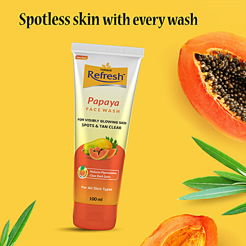 Torque Refresh Papaya Face Wash, 100 ml  