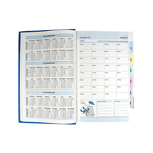 Gravity New Year Diary 2024 - Chief Sized, Hardbound, Model GBL-40 - 1Dt, M/c, S/s, 1 pc