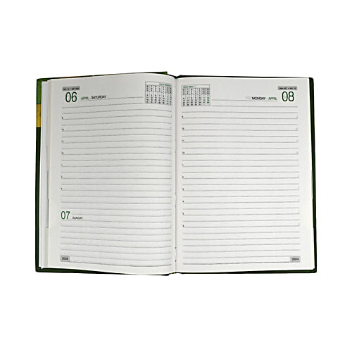 Gravity New Year Diary 2024 - Chief Sized, Hardbound, Model ART-51 Go Green - 1Dt, M/c With Planner, 1 pc