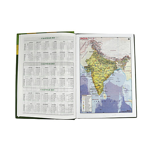 Gravity New Year Diary 2024 - Chief Sized, Hardbound, Model ART-51 Go Green - 1Dt, M/c With Planner, 1 pc