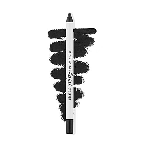 Lamel Long Lasting Gel Eyeliner Kajal, 1.7 g 401 Black Highly Pigmented Formula, Ultra Long Lasting, Blends into Smokey Look, Defines Eyes Beautifully