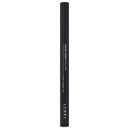 Lamel Crush Look Eyeliner, 2 ml 401 Black With Castor Oil, Waterproof, Dries Quickly