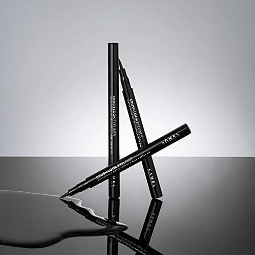 Lamel Crush Look Eyeliner, 2 ml 401 Black With Castor Oil, Waterproof, Dries Quickly