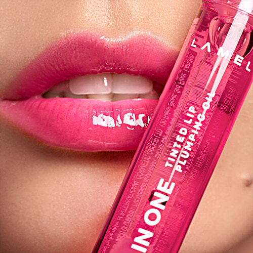 Lamel All In One Lip Tinted Plumping Oil, 3 ml 402 Pink Sparkle Gives Healthy Looking Lips, Comfortable Formula, Beautiful Natural Tint, Nourishing & Plumping Effect