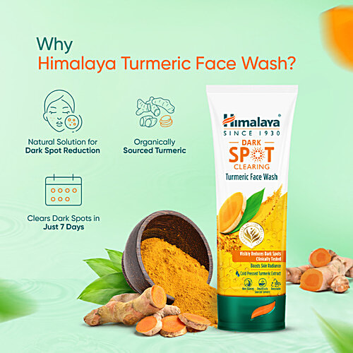 Himalaya Dark Spot Clearing Turmeric Face Wash, 100 ml  