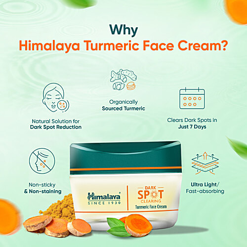 Himalaya Dark Spot Clearing Turmeric Face Cream, 50 g  