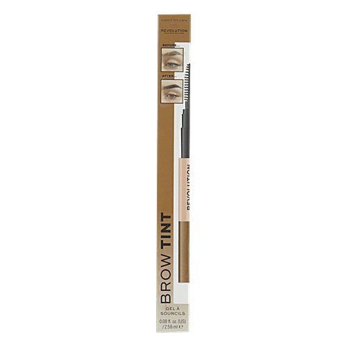 Makeup Revolution Colour Adapt Brow Tint, 2.56 ml Light Brown