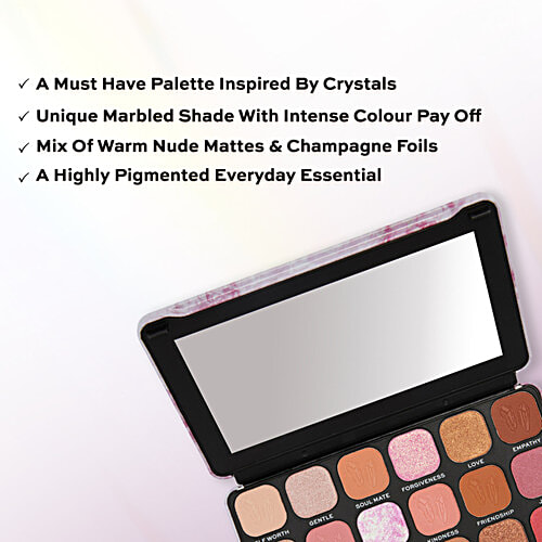 Makeup Revolution Crystal Aura Forever Flawless Shadow Palette, 19.8 g Rose Quartz