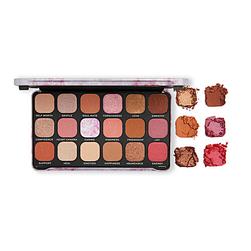 Makeup Revolution Crystal Aura Forever Flawless Shadow Palette, 19.8 g Rose Quartz