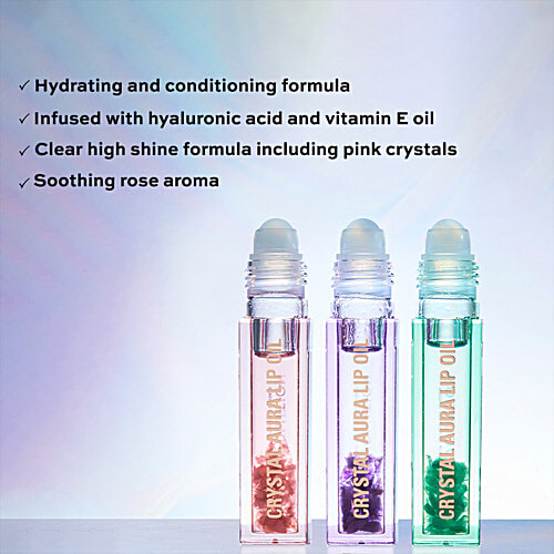 Makeup Revolution Crystal Aura Lip Oil, 2.5 ml Rose Quartz