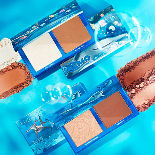 Makeup Revolution Disney Pixar’s Finding Nemo X Wake Up Bronzer & Highlighter Palette, 9 g