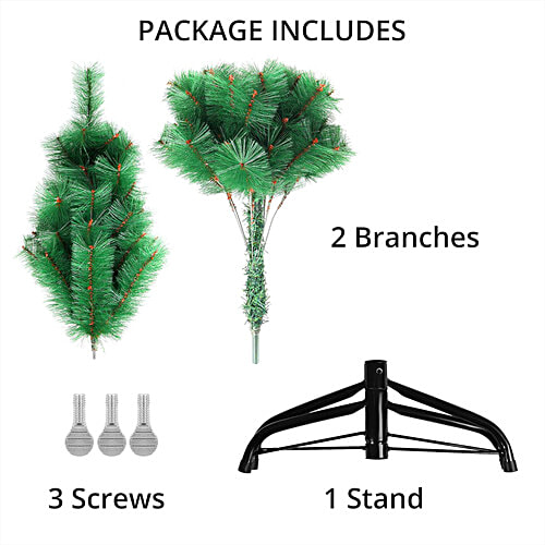 Urban Fest Christmas Pine Tree For Home Decoration, 3 ft, 1 pc  Festive Wonderland
 Charming 3 ft