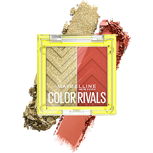 Maybelline New York Colour Rivals Shadow Longwear Duo Eyeshadow Palette - Chill x Daring, 3 g