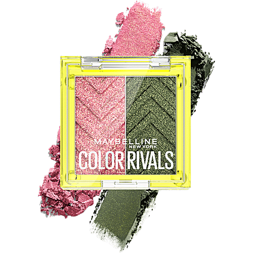 Maybelline New York Color Rivals Shadow Longwear Duo Eyeshadow Palette - Urban x Wild, 3 g  