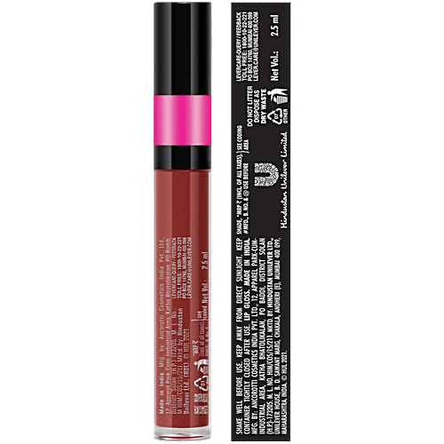 Elle 18 OMG Lip Gloss - Moisturising, Non-Sticky, Light Weight, With Jojoba Oil, 2.5 ml Brownie Babe 